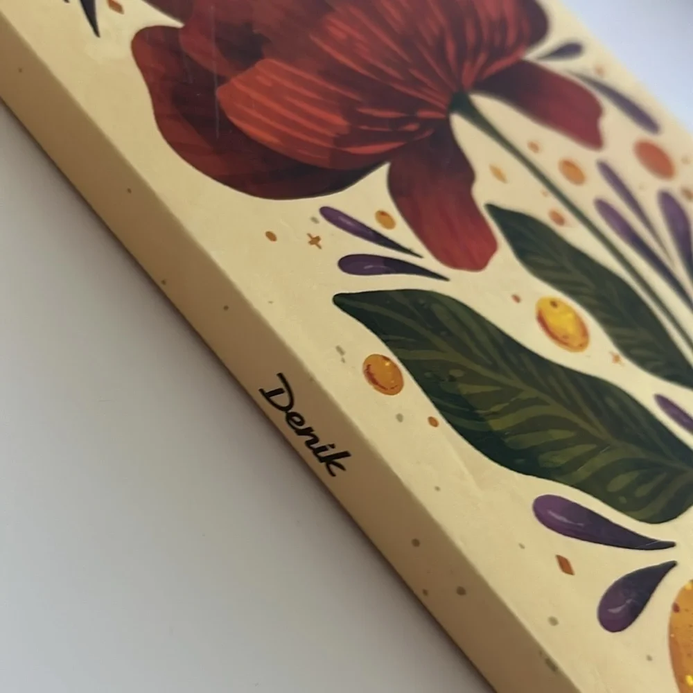 Denik Soft Cover Layflat Notebook , Journal - Burgundy Blooms  / BRAND N…